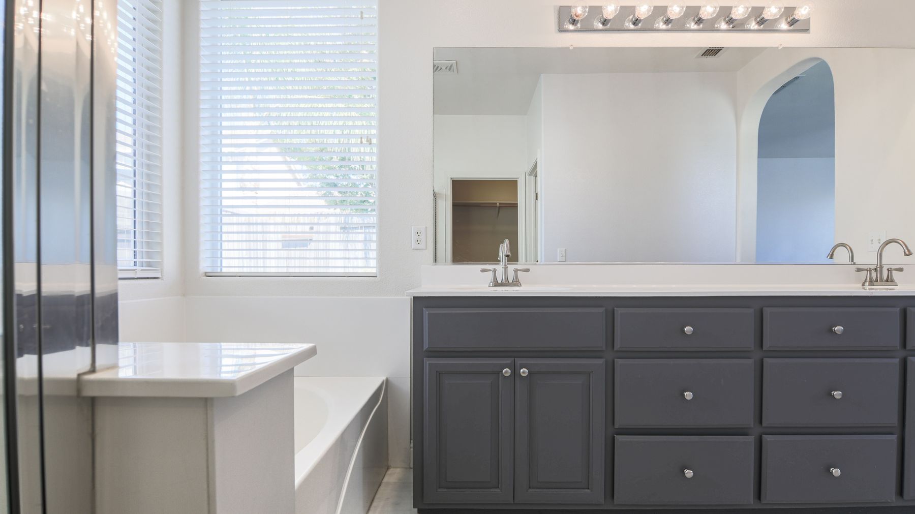 Refinished bathroom cabinetry in Lincoln, California