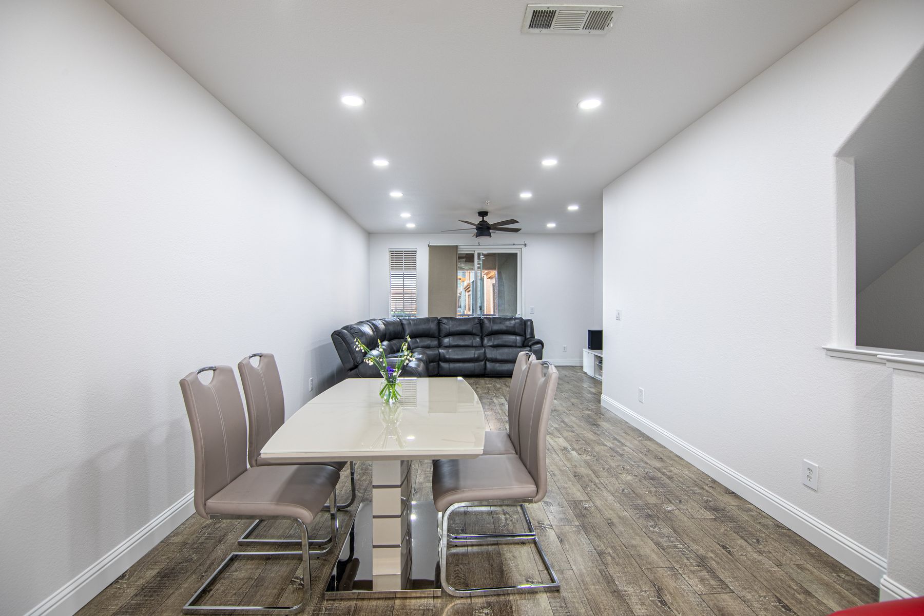 Living room in Sacramento, California after painting