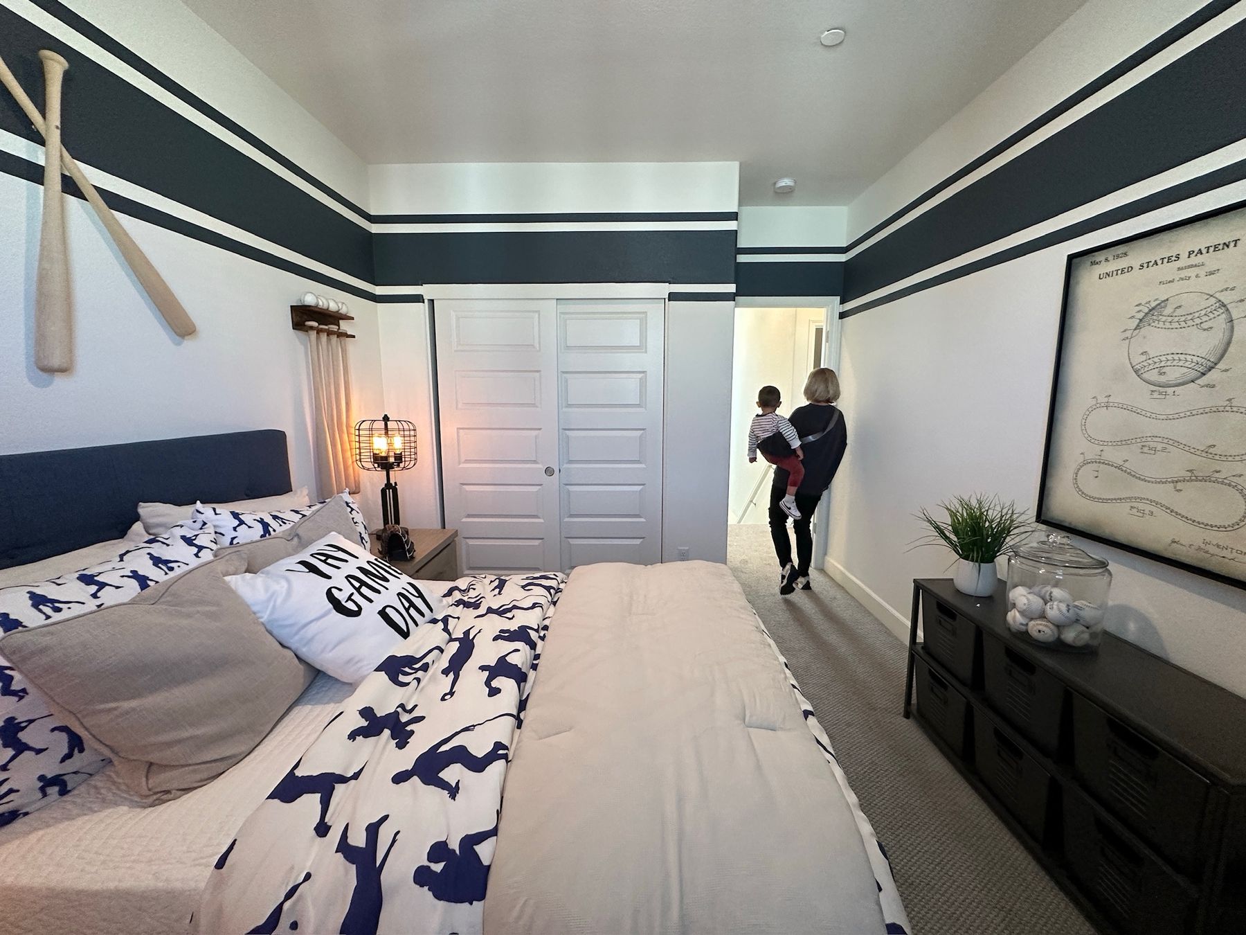 Repainted bedroom in Lincoln, California